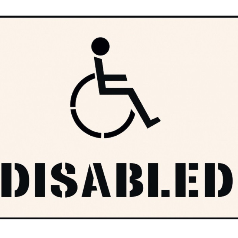 Disabled Stencil (400x600mm) Disabled Stencil (400x600mm)