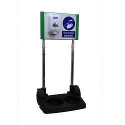 SafetyHub Site Sanitiser Stand with Bulk fill Dispenser