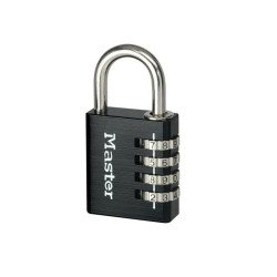 Black 4-Digit Combination Padlock - 40mm