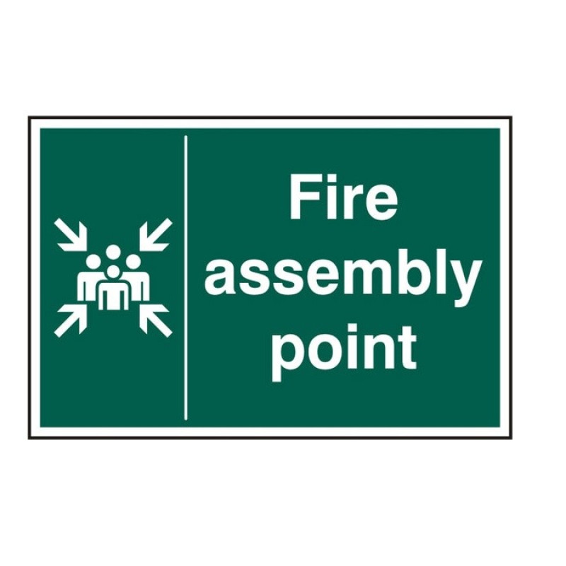 Fire Assembly Point Sign - Rigid PVC (200 x 300mm) Fire Assembly Point Sign - Rigid PVC (200 x 300mm)