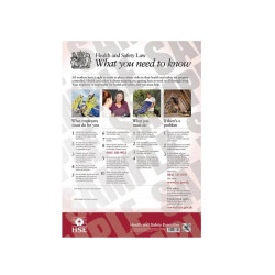 Health & Safety Law Poster A3 420mm x 297mm