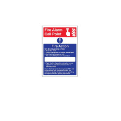 Fire Action Notice - Rigid PVC (150 x 200mm)