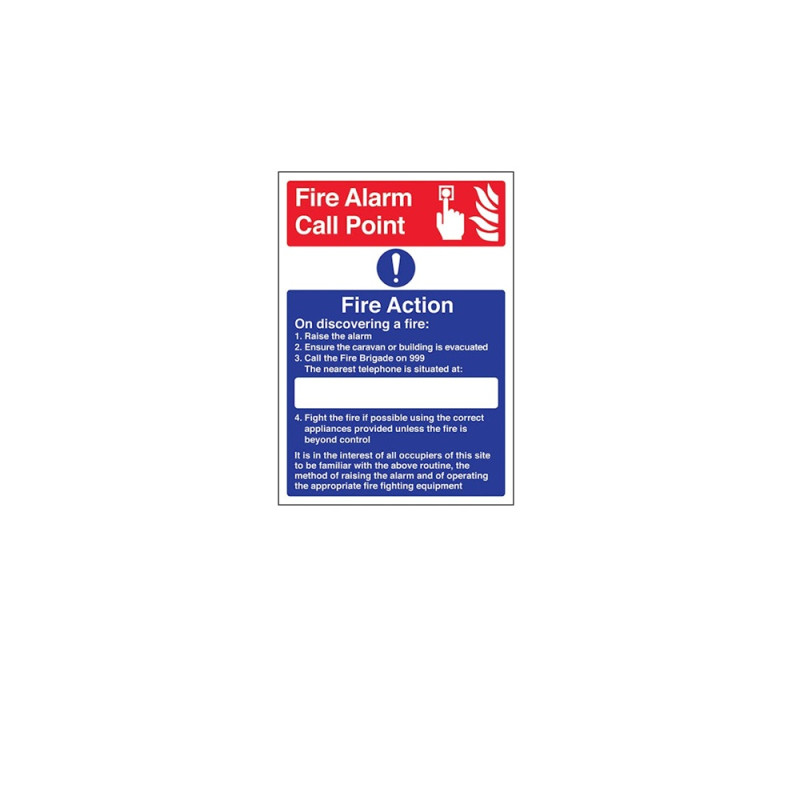 Fire Action Notice - Rigid PVC (150 x 200mm) Fire Action Notice - Rigid PVC (150 x 200mm)