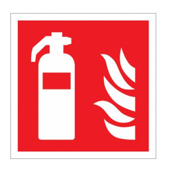 Extinguisher Point Sign - Rigid PVC (100 x 100mm)